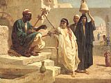 Frederick Goodall Famous Paintings - The Song of the Nubian Slave